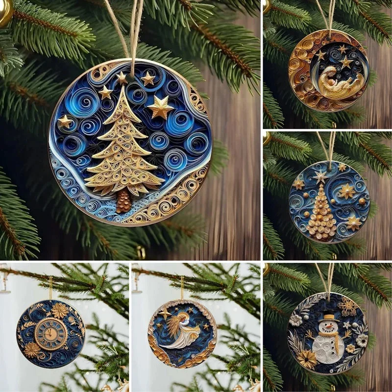 (🌲Christmas Sale- SAVE 48% OFF) 3D Non-Textured Christmas Ornaments