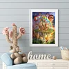 (Big Size)Castle in the Sky with Rainbow - 11CT Stamped Cross Stitch - 40*60cm