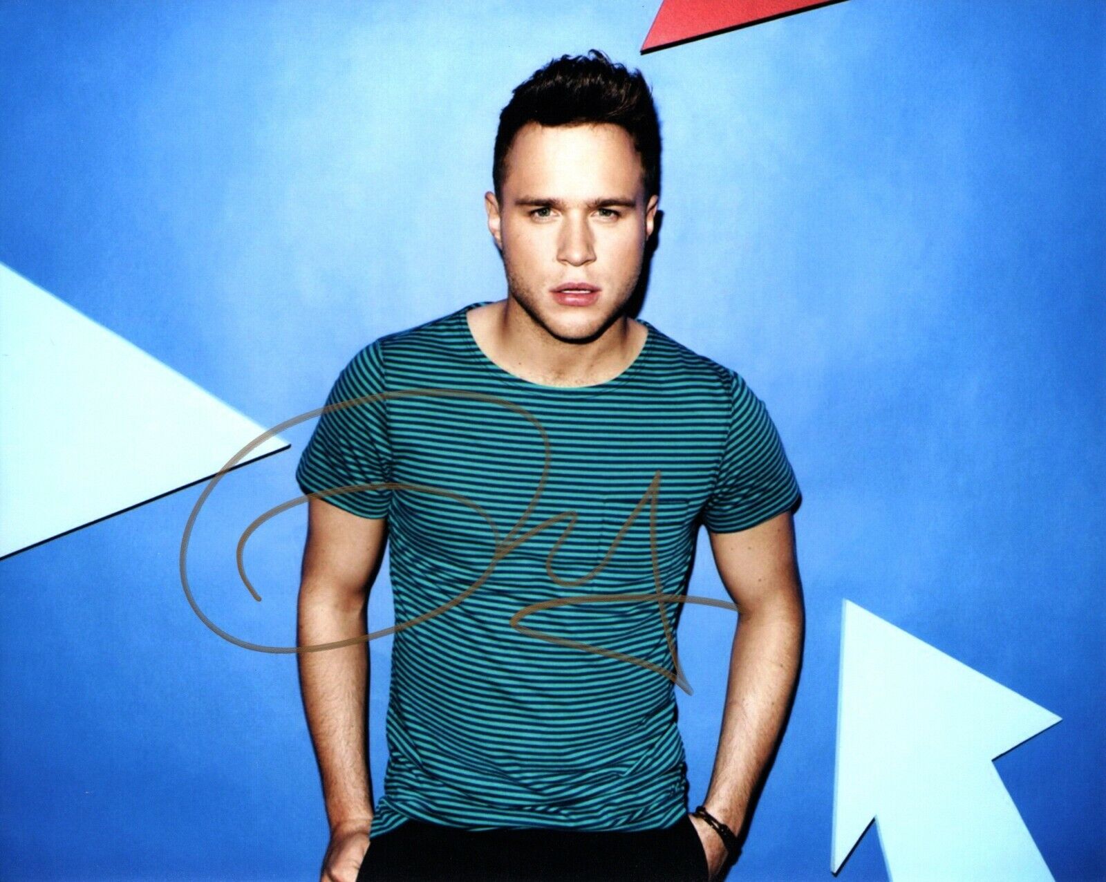 Olly Murs Signed - Autographed X Factor Troublemaker Singer 8x10 inch Photo Poster painting COA