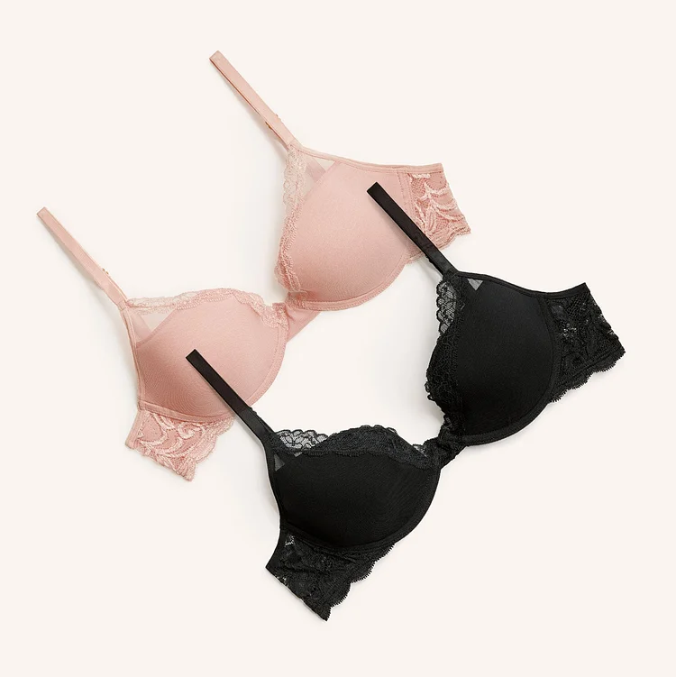 The Laidback Lace Bra Duo (2 Pack)