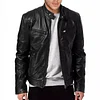 Biker Casual Zipper Leather Jacket