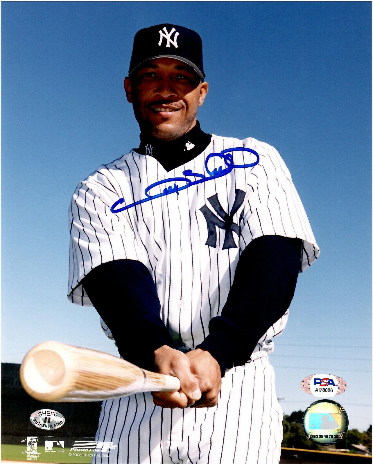 Gary Sheffield autographed signed 8x10 Photo Poster painting MLB New York Yankees PSA COA