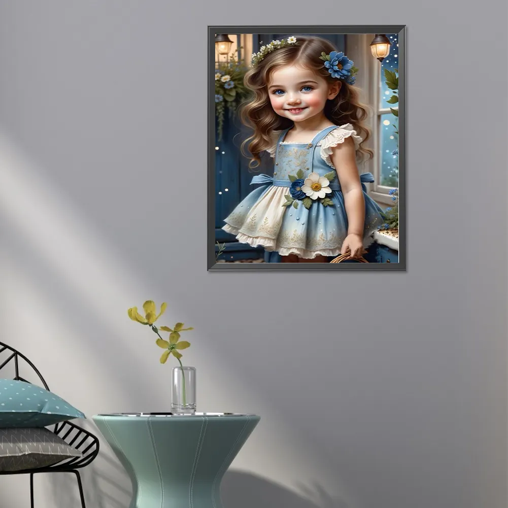 Full Round Diamond Painting 40*50cm - Sweet Girl