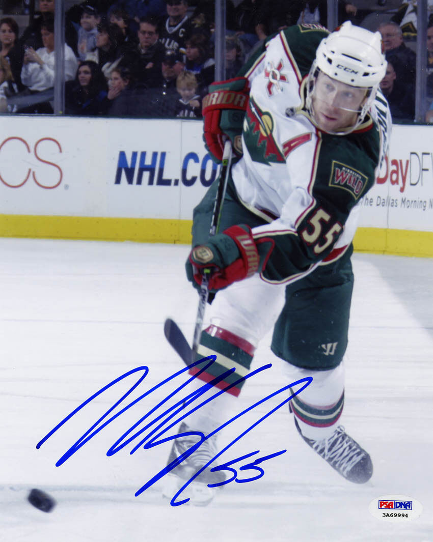 Nick Schultz SIGNED 8x10 Photo Poster painting Minnesota Wild ITP PSA/DNA AUTOGRAPHED