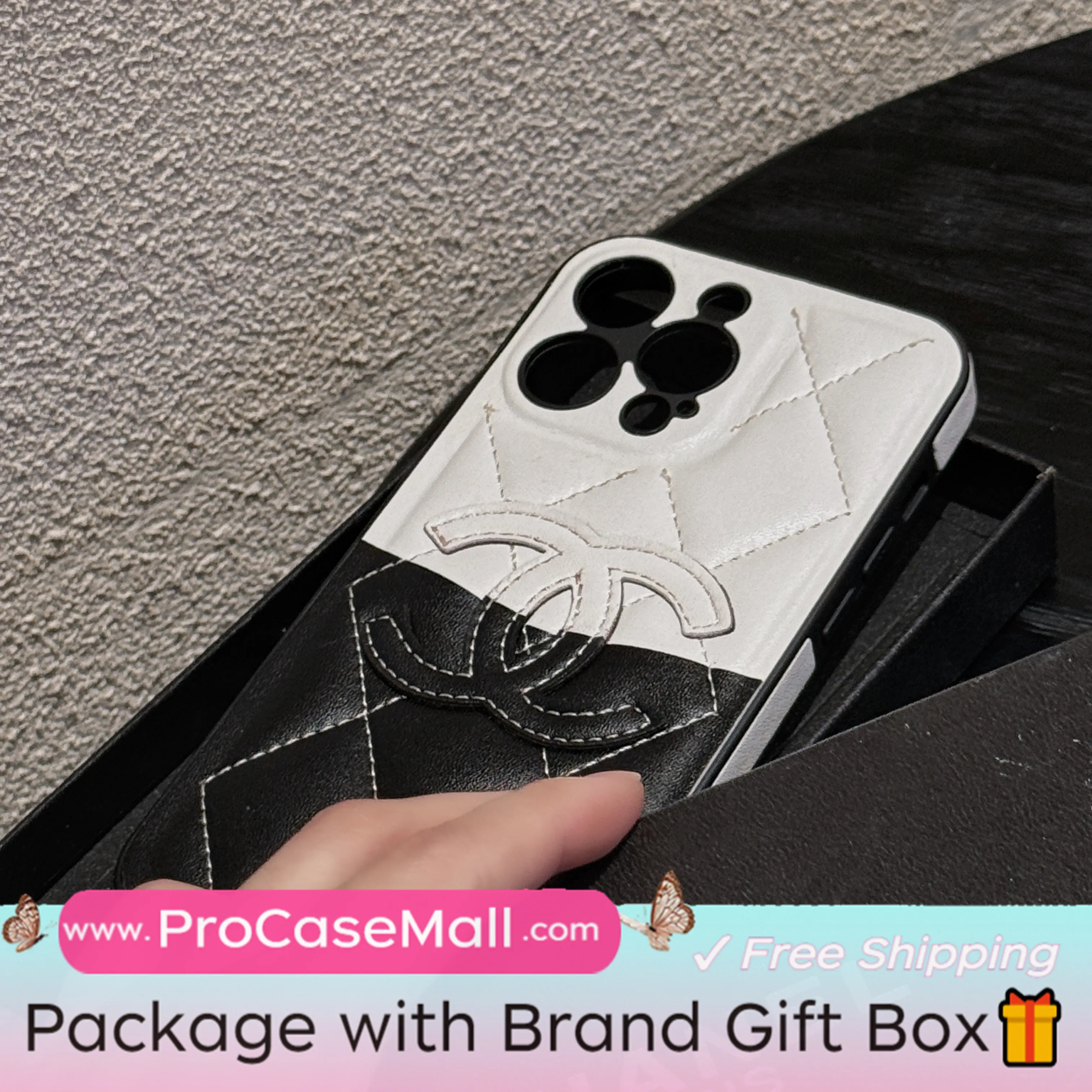 Premium Chanel Leather Apple iPhone Fashion Case