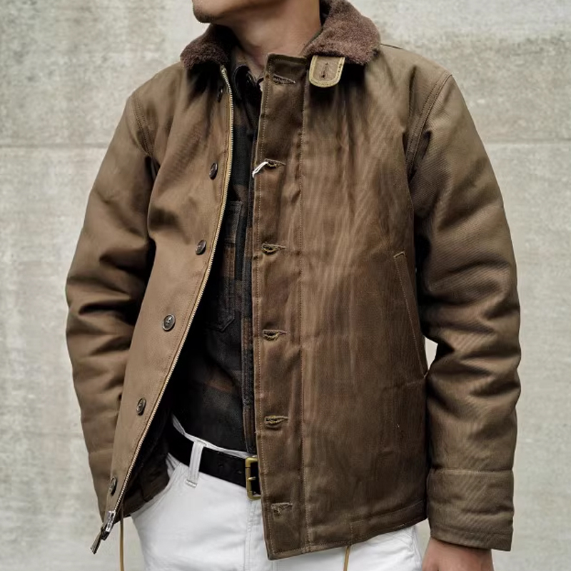 Vintage Classic Men's Waxed N1 Deck Jacket