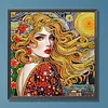 Elegant Beauty-Partial Special Shaped Diamond Painting 30*30CM