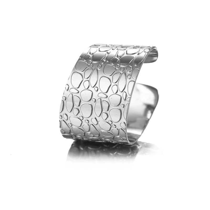 Elegant Minimalist Heart Shape 304 Stainless Steel Open Rings