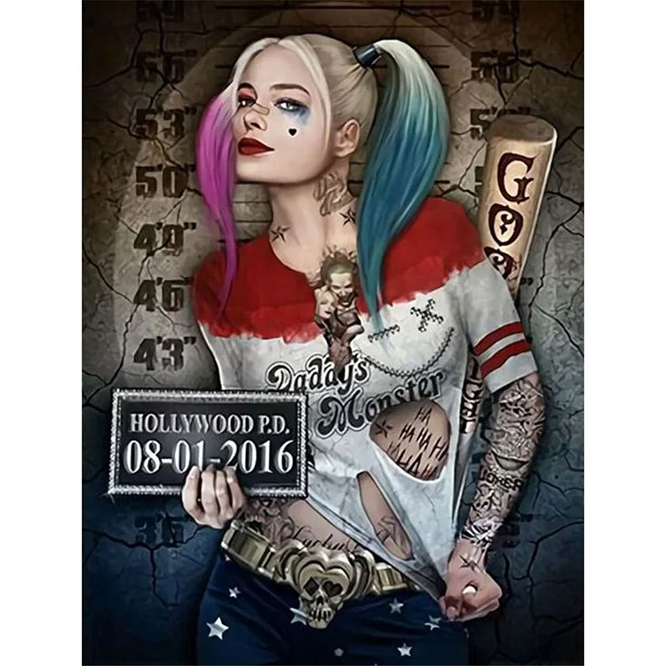 Wanted Harley Quinn - Full Round 30*40CM