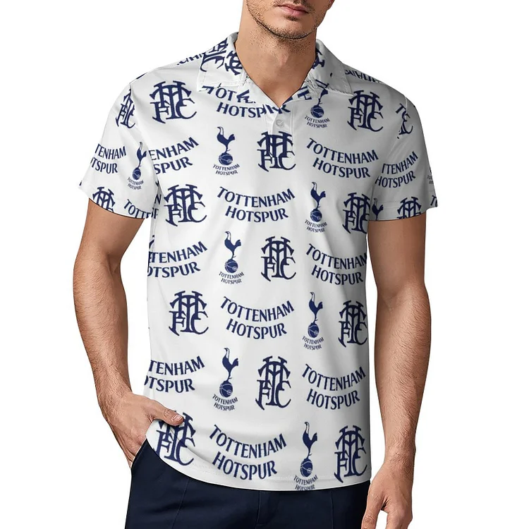 Tottenham Hotspur Polo De Golf À Séchage Rapide Coupe Homme Blanc