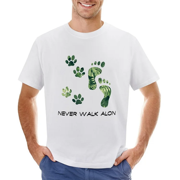 Never Walk Alone Designable Men's T-shirt	