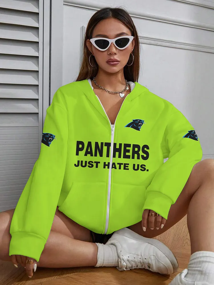 Carolina Panthers Design Limidted 3D   Printed Zipper Pocket Pullover Hoodie