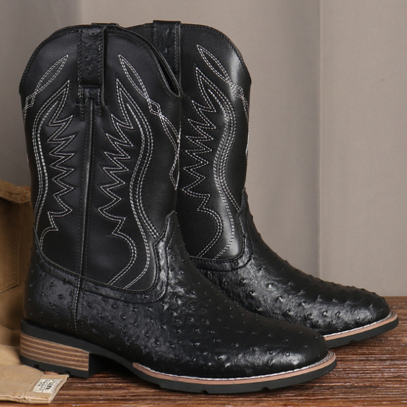 Vintage Western Embroidered Cowboy Boots