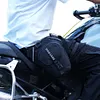 Motorcycle Drop Leg Bag Hip Bum Motorcycle Bag for Cycling Riding (Black)