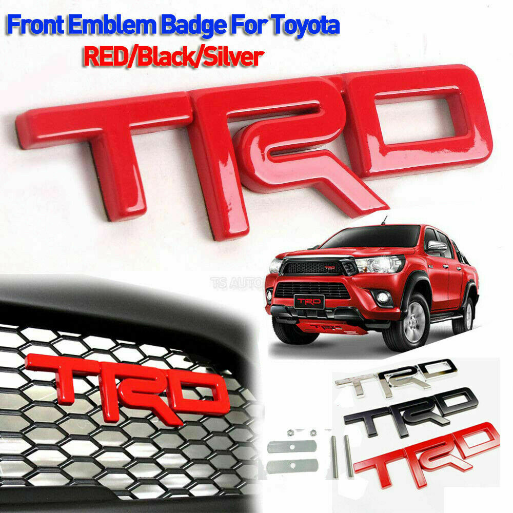 NEW 1X JDM T.R.D Grille Badge Front Emblem 3D Car Metal with Screw Fitting voiturehub dxncar