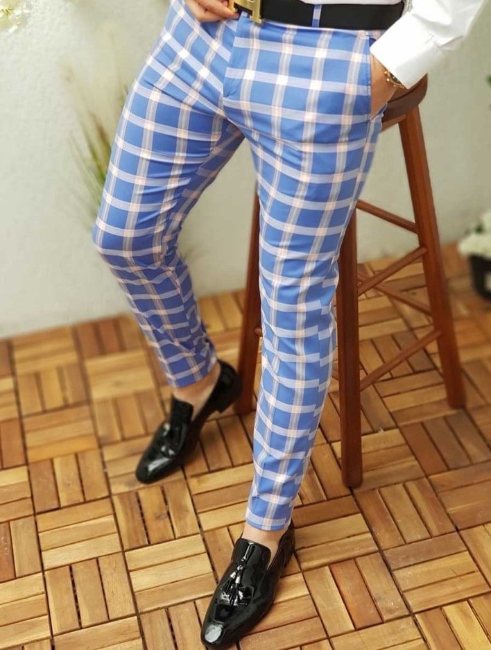 Mens fashion retro casual pants
