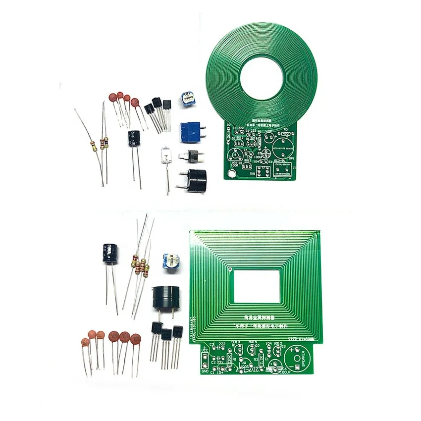 Simple 5CM Metal Detector Test Kit DIY Solder Training Kit PCB Metal Detector Adjustable Sensitivity with Alarm Buzzer