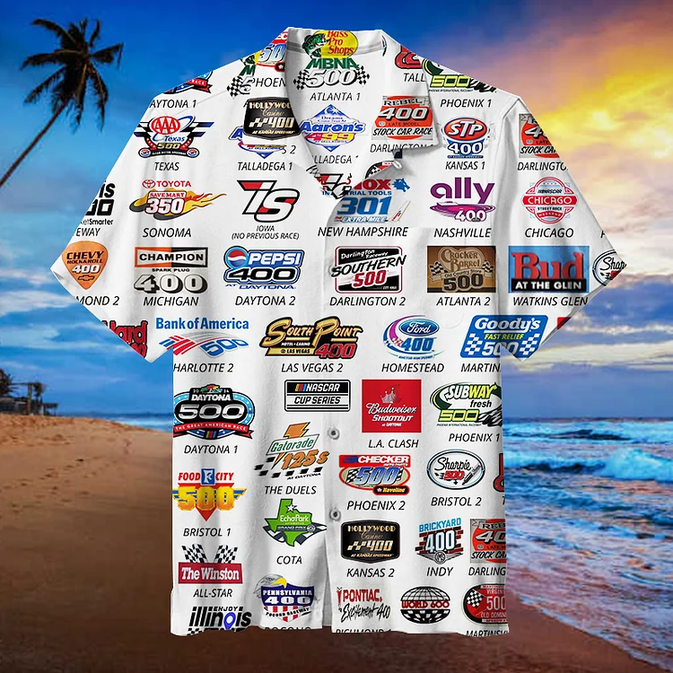 2024 NASCAR SCHEDULE | Hawaiian Shirt