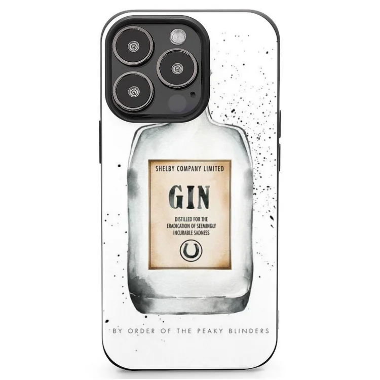 Peaky Blinders Gin Mobile Phone Case Shell For IPhone 13 and iPhone14 Pro Max and IPhone 15 Plus Case - Heather Prints Shirts