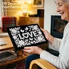 uk.everydayedeals DIY Pearl Painting With Frame - Handmade Self-Adhesive Pearls - Love(20*30cm)