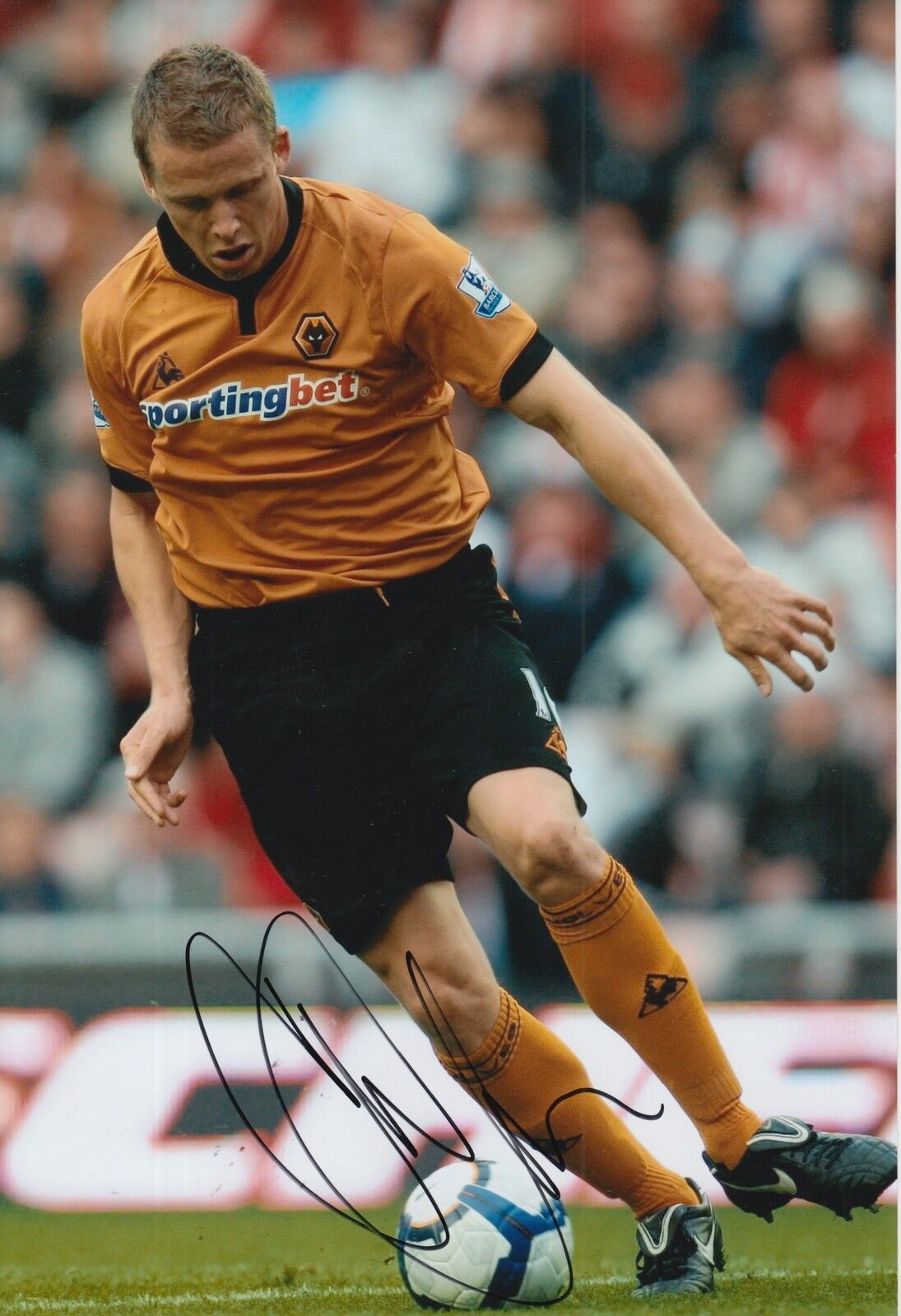 WOLVES HAND SIGNED CHRISTOPHE BERRA 12X8 Photo Poster painting.