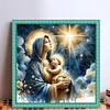 Virgin Mary-11CT Stamped Cross Stitch 40*40cm/15.75*15.75in