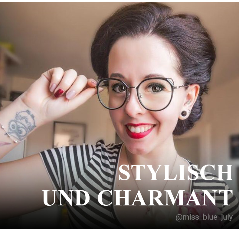 Ofelia Schwarz Geometrisch Brille