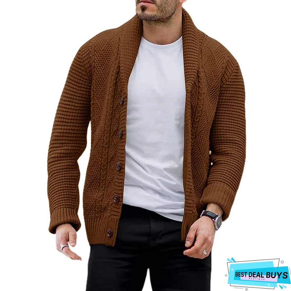 Men's Cardigan Single-Breasted Sweater Men's Wear