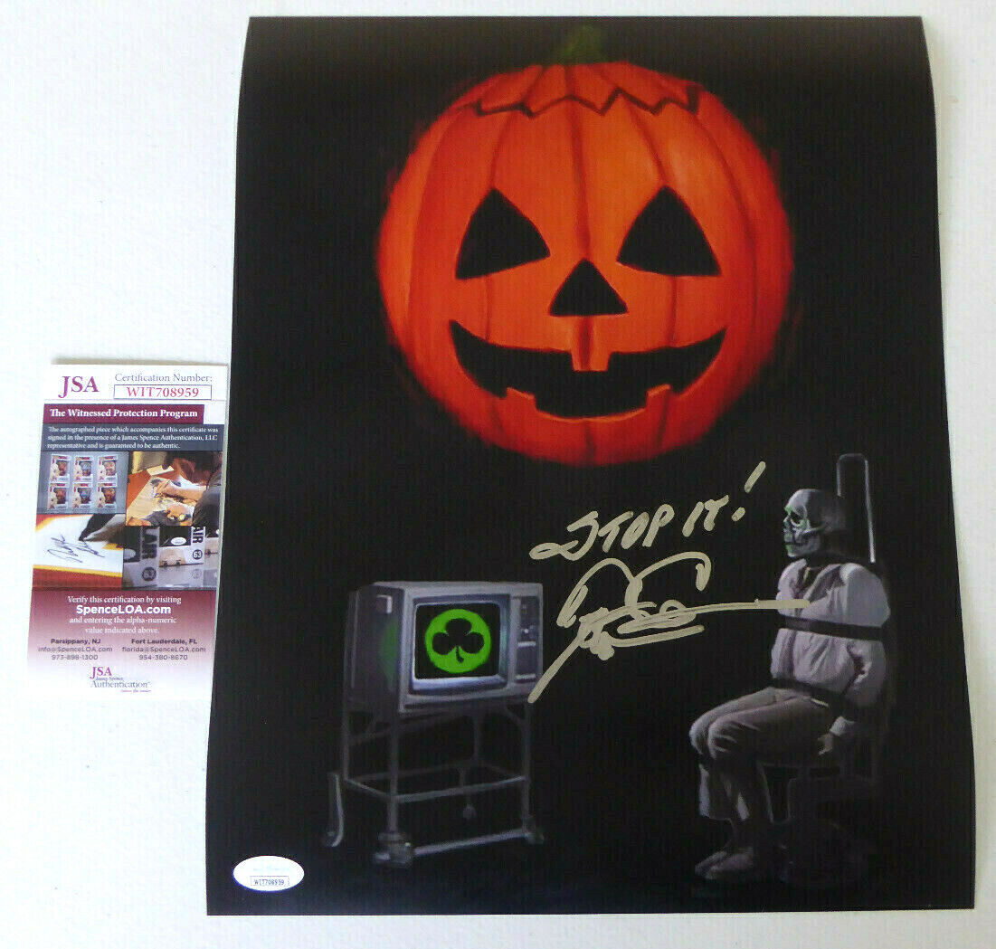 Tom Atkins Signed 11x14 Photo Poster painting Autographed, Halloween 3, Stop It, JSA COA