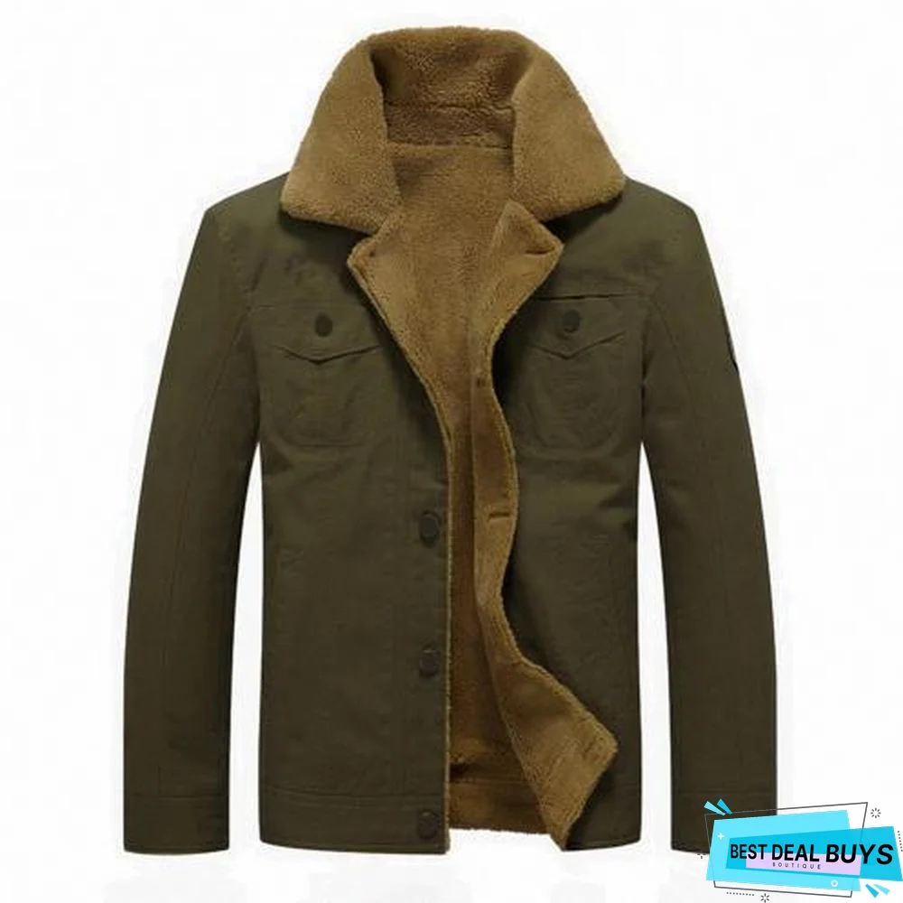 Mens Jackets Casual Coats Solid Color Mens Jackets Stand Collar Slim Suede Lamb Sportswear Bomber Jackets