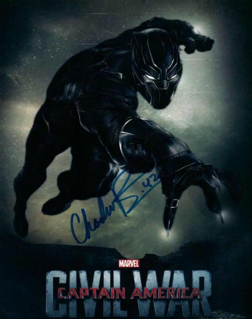 Chadwick Boseman autographed 8x10 Picture Photo Poster painting signed Pic with COA