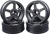 AMK 64x30mm Carbon Fiber Wheels Rim for RC Competition Crawler MOA RC4WD Bully 2 XR10 RS10 Motor On Axle 2.2 Tires 4Pcs(B)