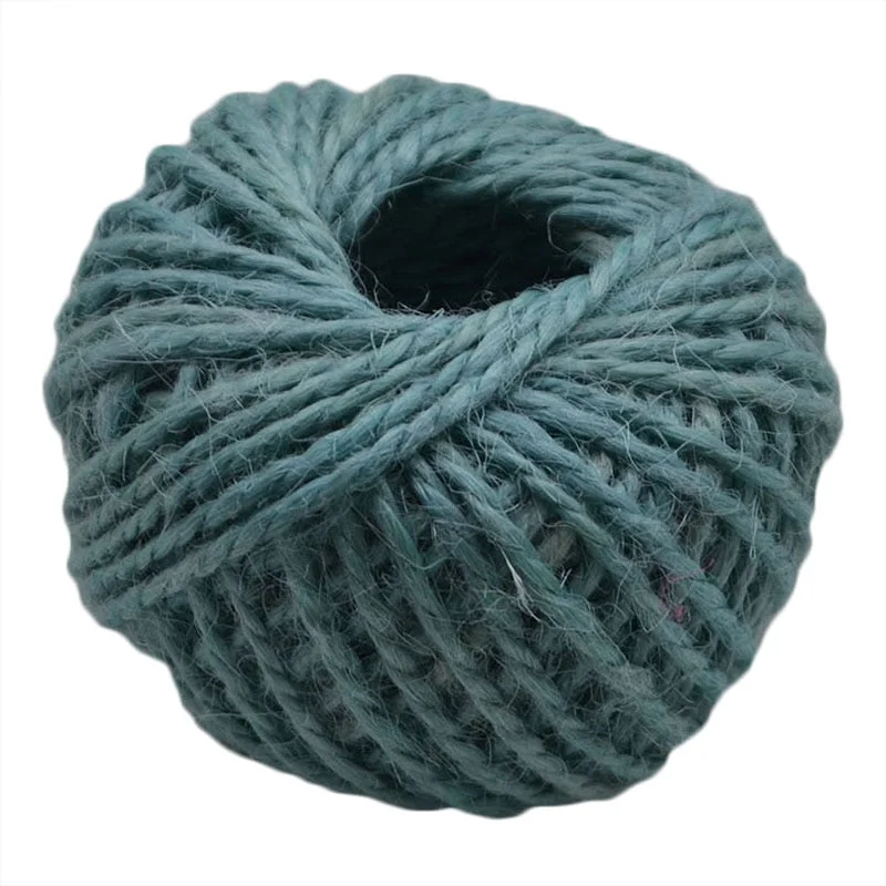 2mm 30M/Roll Burlap Rope Natural Jute Twine Burlap String Hemp Rope Wedding Gift Wrapping Cords Home Woven Decorative DIY Crafts