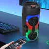 BT Portable Wireless Speakers with Mic & Radio Stereo Subwoofer Music Player RGB Colorful Light Soundbar Column For Home Use/Square Dancing/Karaoke