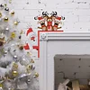 (US Local) Pattern Christmas Theme Christmas Door Frame Decorations for Wall Window