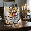 Framed Diamond Painting - Special Shaped - Tiger(25x25cm)