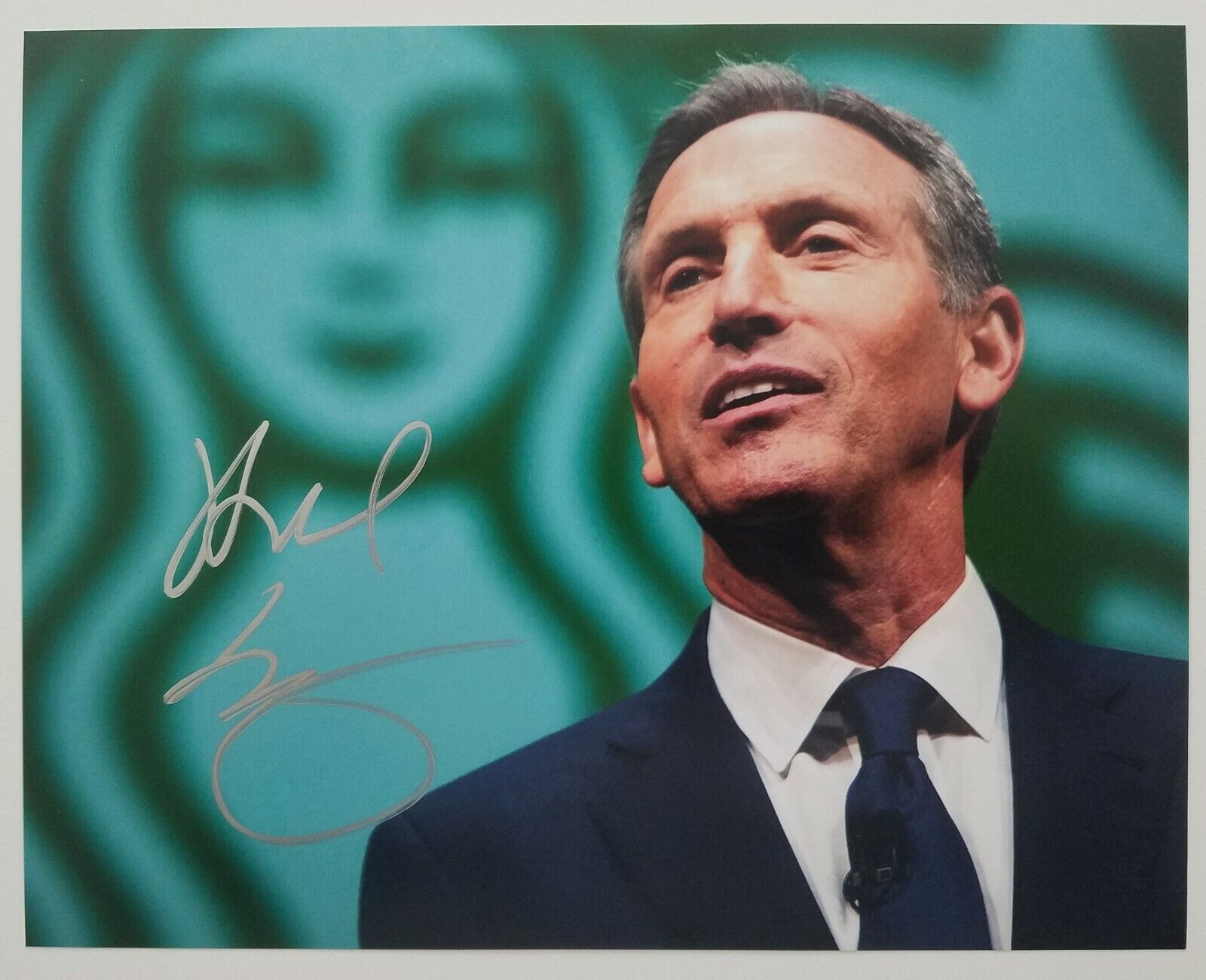 Howard Schultz Signed 8x10 Photo Poster painting Starbucks CEO Businessman Rare Autograph RAD