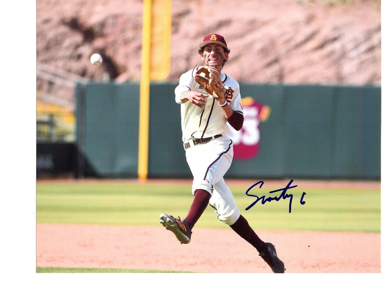 Drew Swift Oakland A's prospect autographed signed 8x10 baseball Photo Poster painting ASU!