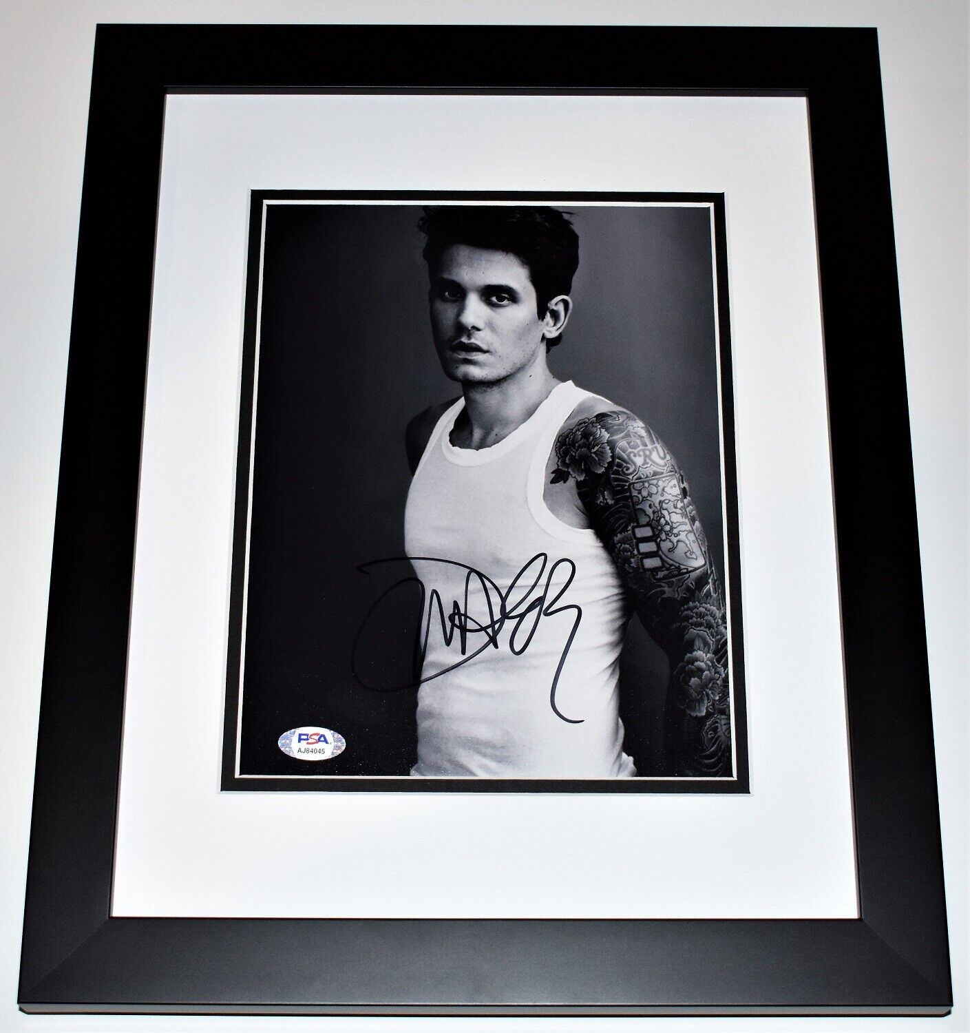 John Mayer Signed - Autographed Sexy Singer 8x10 Photo Poster painting 13x16 FRAME + PSA/DNA COA