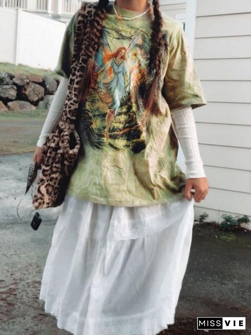 Wonderland Fairy Graphic Short Sleeve Tee