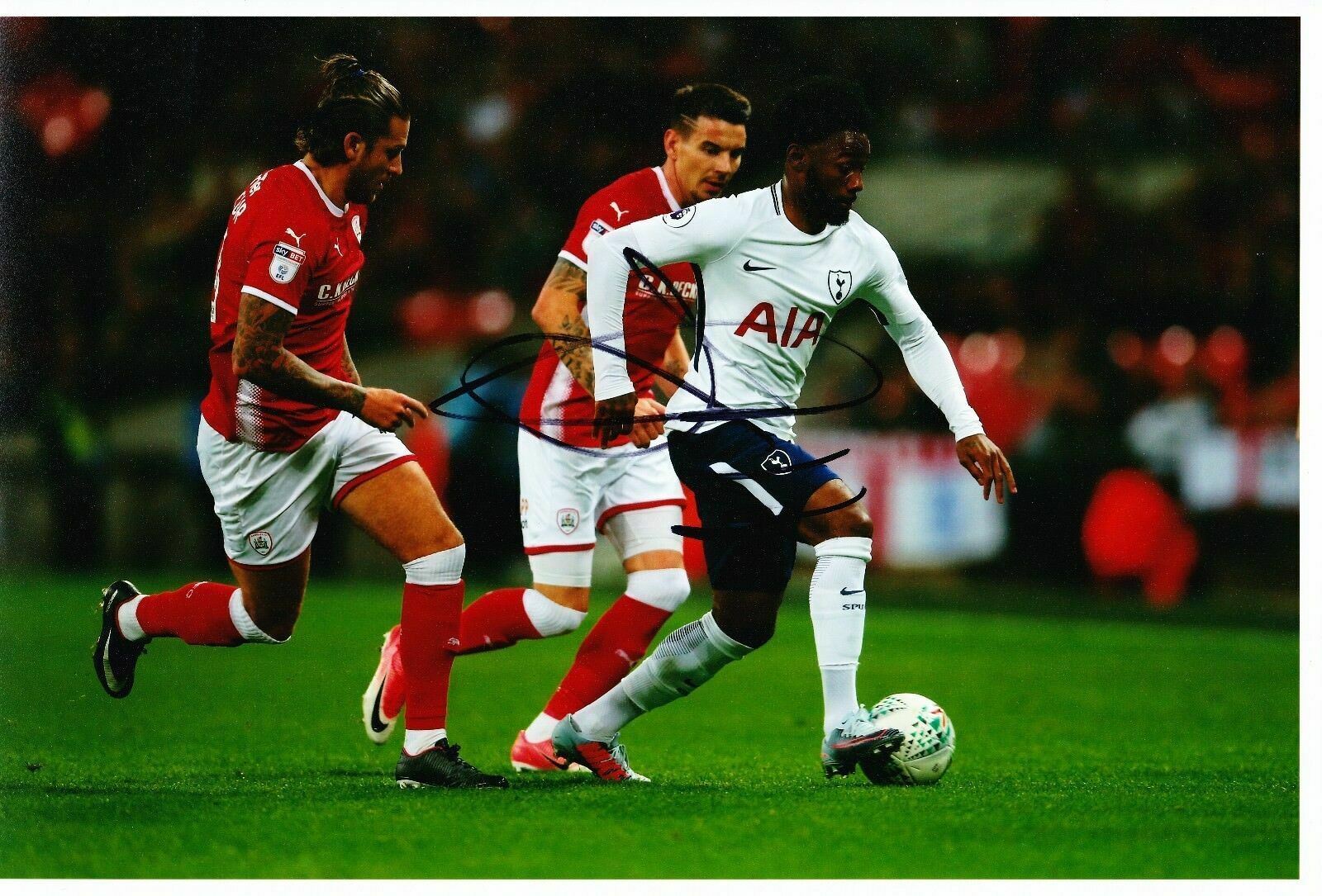 Georges-Kévin N'Koudou Signed 12X8 Photo Poster painting SPURS Tottenham Hotspur AFTAL COA (1608