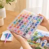 56 Boxes Clear Bead Organizer Box with Compartments Plastic Storage Boxes Set Multifunctional Diamond Painting Storage Containers for Diamonds Seeds Beads Nail Rhinestones