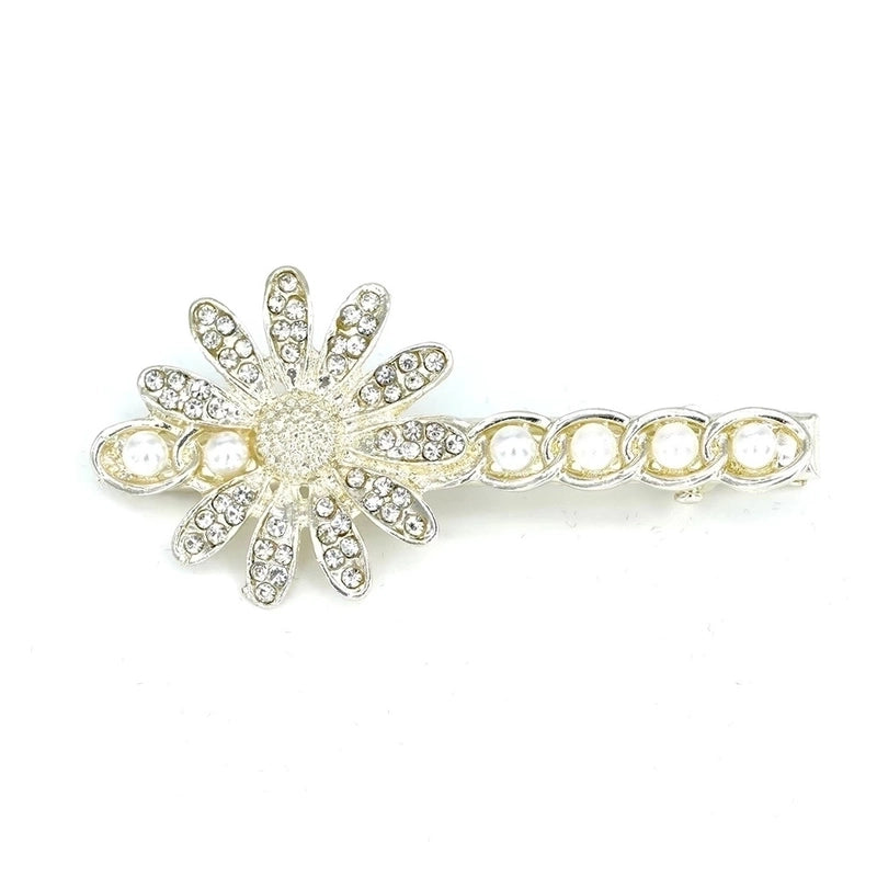 Fashion Starfish Flower Bow Knot Alloy Plating Inlay Rhinestones Hair Clip 1 Piece