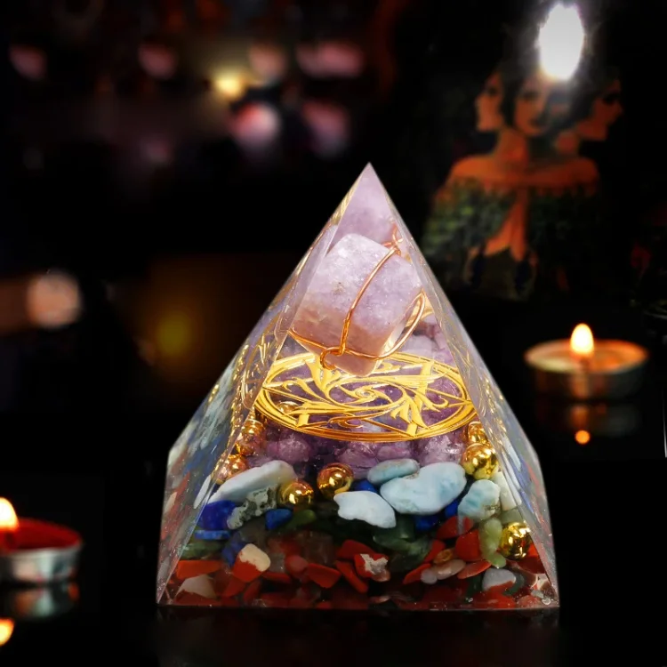 Amazonite Healing Orgone Pyramid