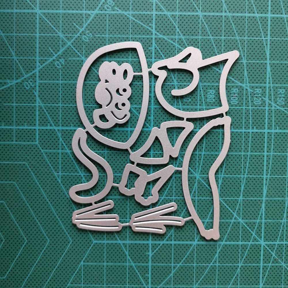 2020 New Arrival Irregular Gift Cat Fish Frame DIY Scrapbooking Stamps Craft Embossing Die Cut Making Stencil Template
