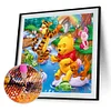Winnie Pooh - Runde Bohrer Diamant Malerei 30*30CM