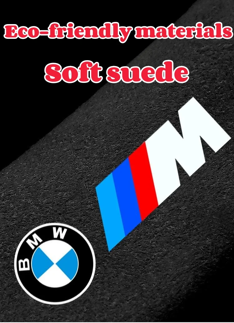 Suede Car Logo Plush Car Door Pull Gloves