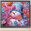 Diamond Painting-DIY Full Round Drill Snowman(40x35cm)