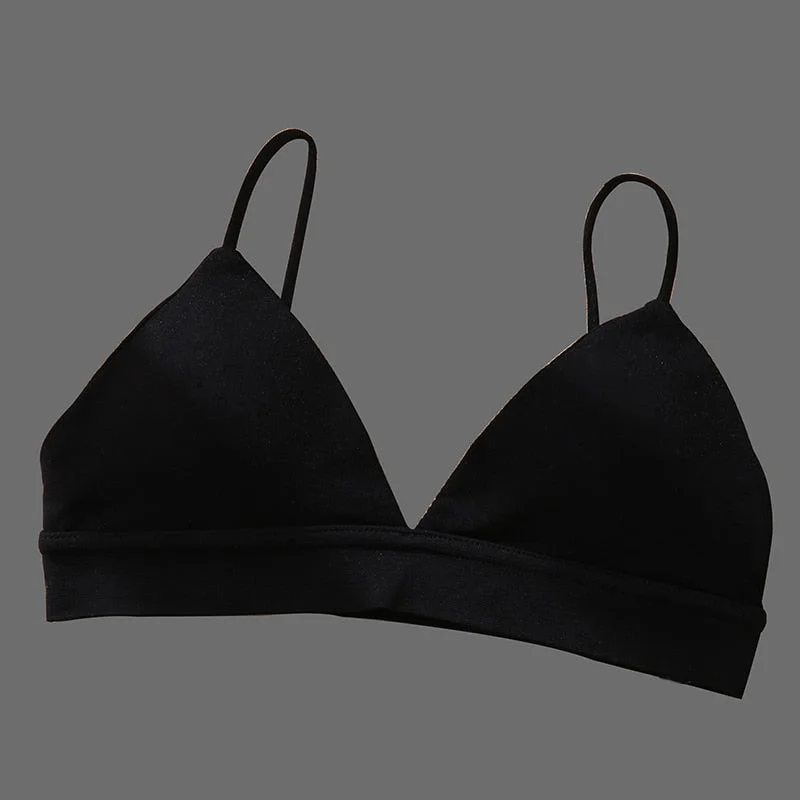 Women Wirefree Tank Top Intimates Sexy Crop Top Lingerie Seamless Push Up Brassiere Padded Female Backless Camisole for Girls