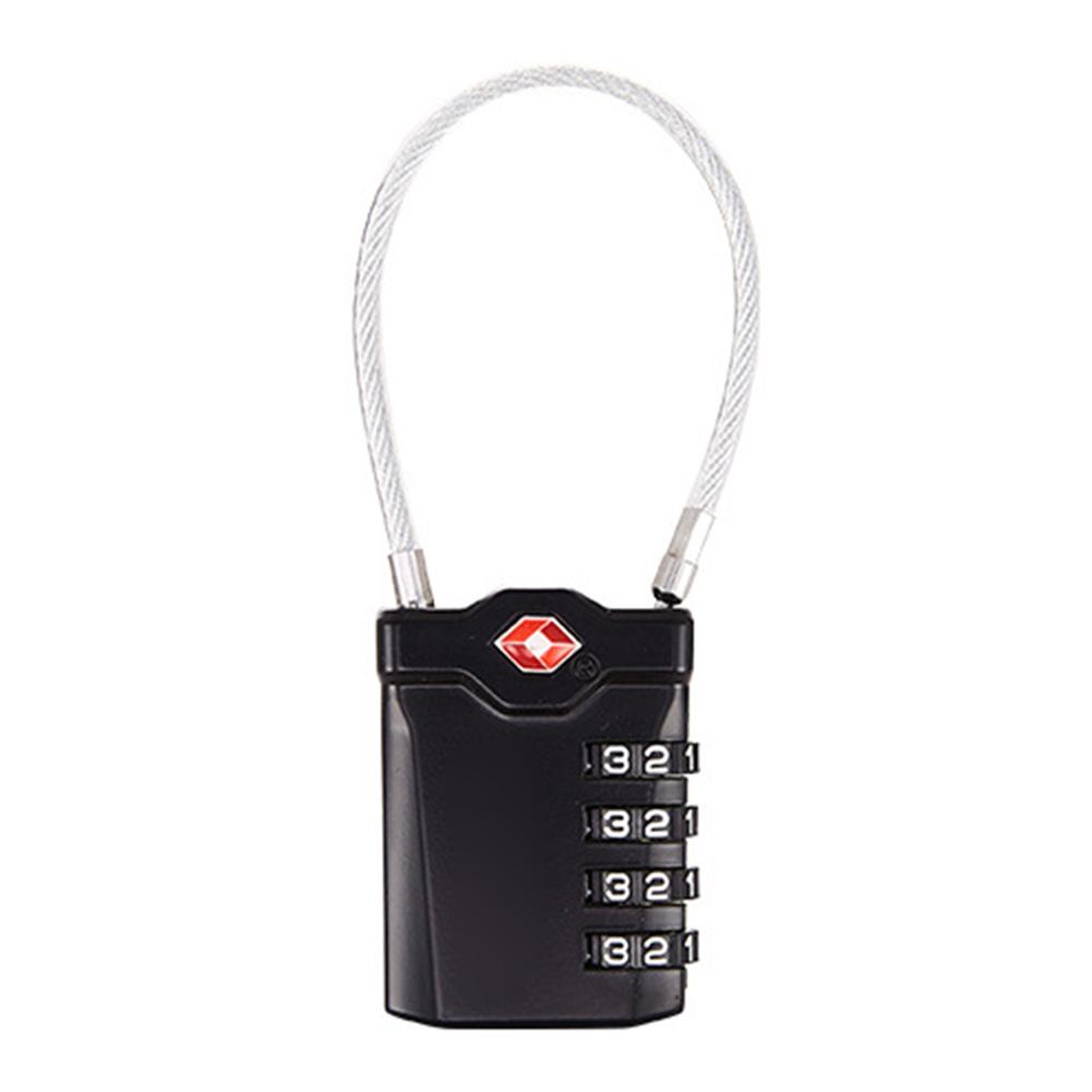 

TSA Zinc Alloy Lock Combination Lock Luggage Suitcase Code Padlock (Black), 501 Original